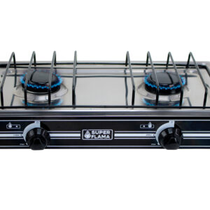 SUPRA Parrilla de gas 2Q negra