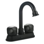 SOLVEX MEZCLADORA P/LAVABO 4? NEGRO MATE