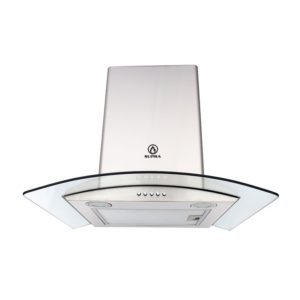SUPRA CAMPANA DE CRISTAL CURVO DE 60cm