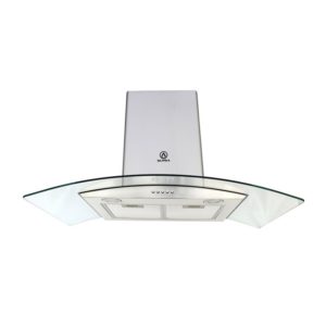 SUPRA CAMPANA CRISTAL CURVO DE 90 CM